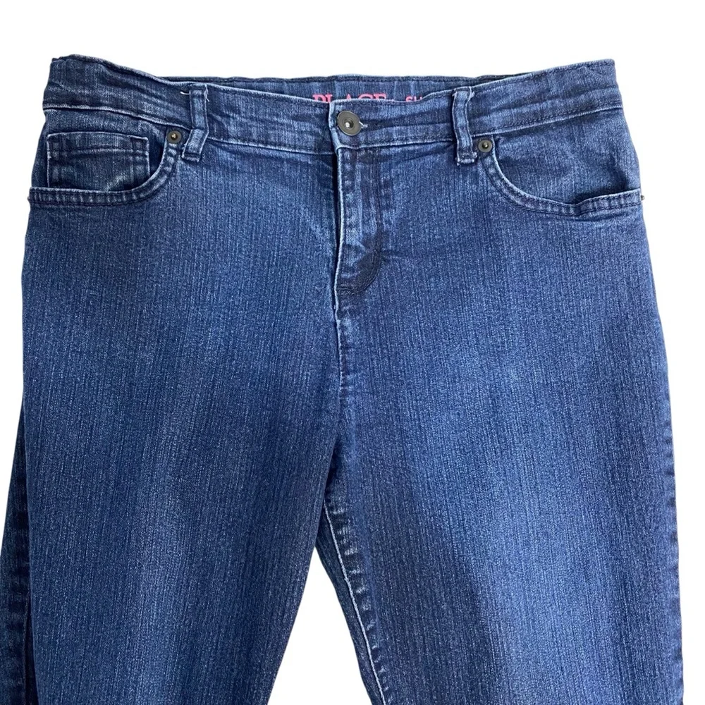 THE CHILDREN’S PLACE Jeans Size 14 Dark Indigo Blue Denim Skinny Tapered Leg